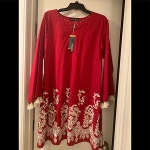 Embroidered juccard kurta